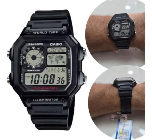 CASIO Digital Watch Overseas Model (Casio) AE-1200WH-1A Men's