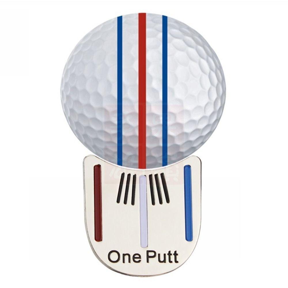 Removable Golf Ball Marker Golf Gadget Putting Alignment Tool Ball Position Mark  For All Golfers
