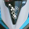 Motorrad Frontaufkleber Modifikation Wasserdicht Wabenmuster Getriebe Reflektierender Aufkleber