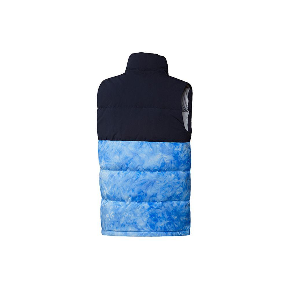 Adidas Colorblock Stand Collar Casual Sport Windproof Warm Down Vest Men Outerwear Navy-Blue GE9983