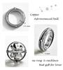 Pendentif anneaux pour hommes rotatif cosmique Vintage boule astronomique anneaux collier pour femmes lettre bague bijoux HMM