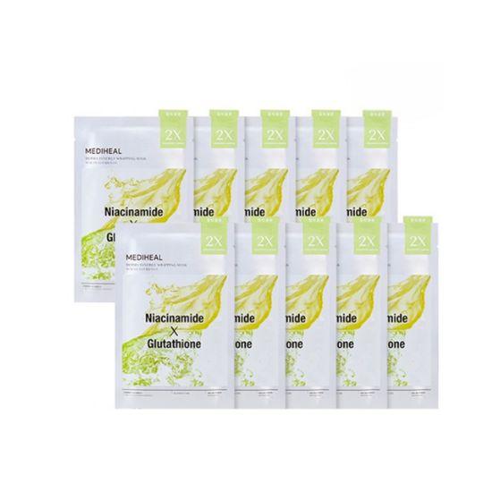 MEDIHEAL Derma Synergy Wrapping Mask Dark Spot Brightening & Glow Sheet Mask 10pcs