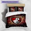 Bournemouth Fußball Bedrucktes 3-teiliges Bettwäscheset, Bequemes Hautfreundliches Schlafzimmer Bettbezug-Set