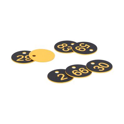 100Pcs Round Number Tag Beehive Sign Marker Labels With Hole Farm Beekeeping Accessory