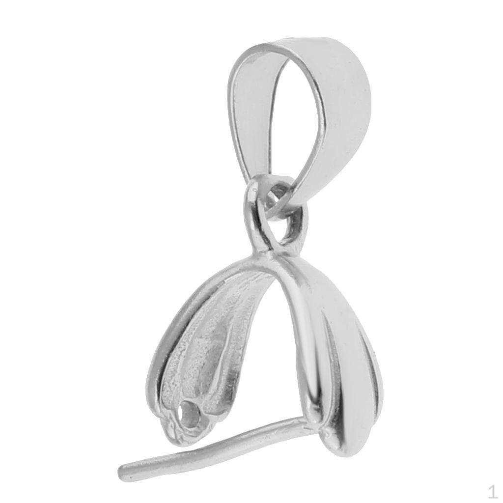 Серебряная застежка-крючок 925S для подвесных шармов-коннекторов 6.5mm