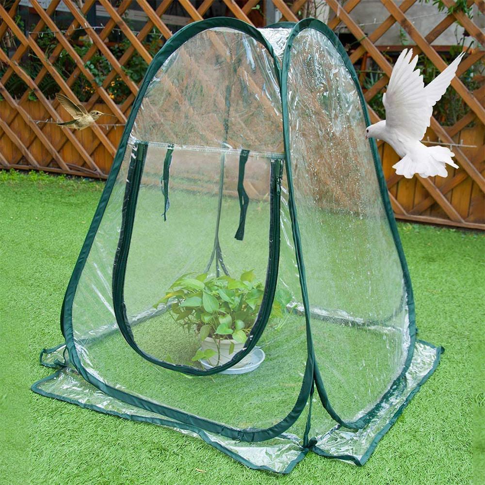 Transparent Foldable Home Gardening Greenhouse Mini Portable Sunroom Balcony Garden Seedling Plant Protection Cover