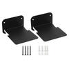 Minimalists Black Metal Floating Shelf Ideal Stylish Home Decoration Storage Solution
