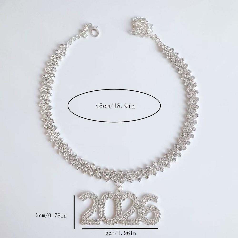 Water Drip Letter Number Pendant Chain With Electroplated Finish For Hiphop Fashion Accessories