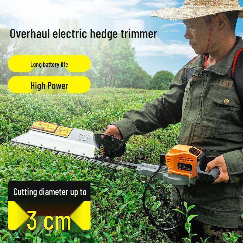 Cordless Lithium Battery Electric Hedge Trimmer Backpack - High Power Garden Pruning Machine for Tea Leaves, Tea Trees, and Branches