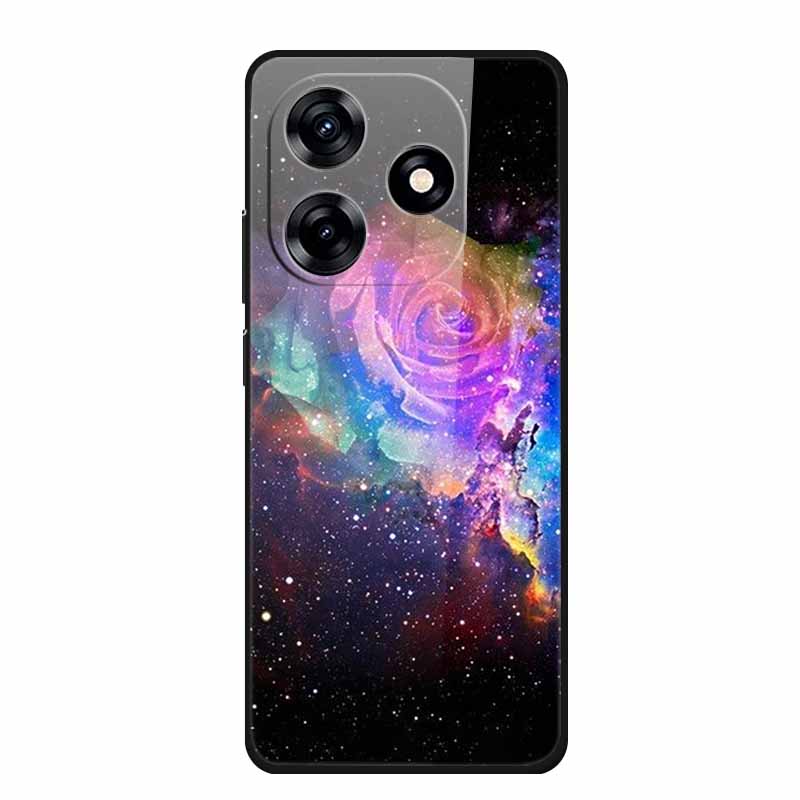 Glass Back Cover For Honor X5c Plus Case Coque Hard Tempered Glass Case For Honor Play 10A X5c Plus Phone Case Cover Soft Bumper