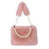 Women's Plush Crossbody Bag - Versatile, Large Capacity Handheld Shoulder Bag for Students.