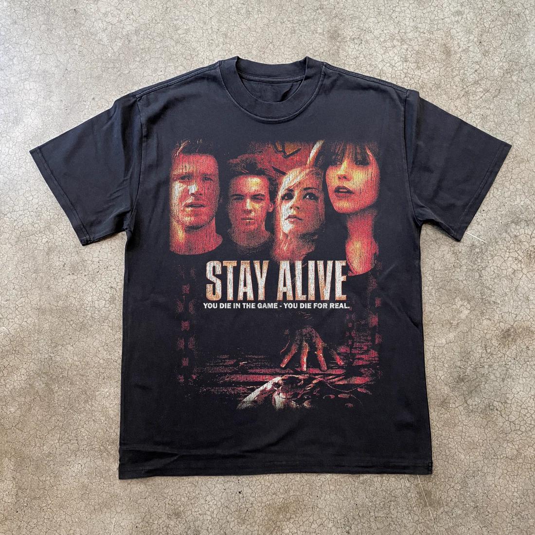 Stay Alive 2006 T-Shirt Horror Movie Graphic Tee S-5XL S