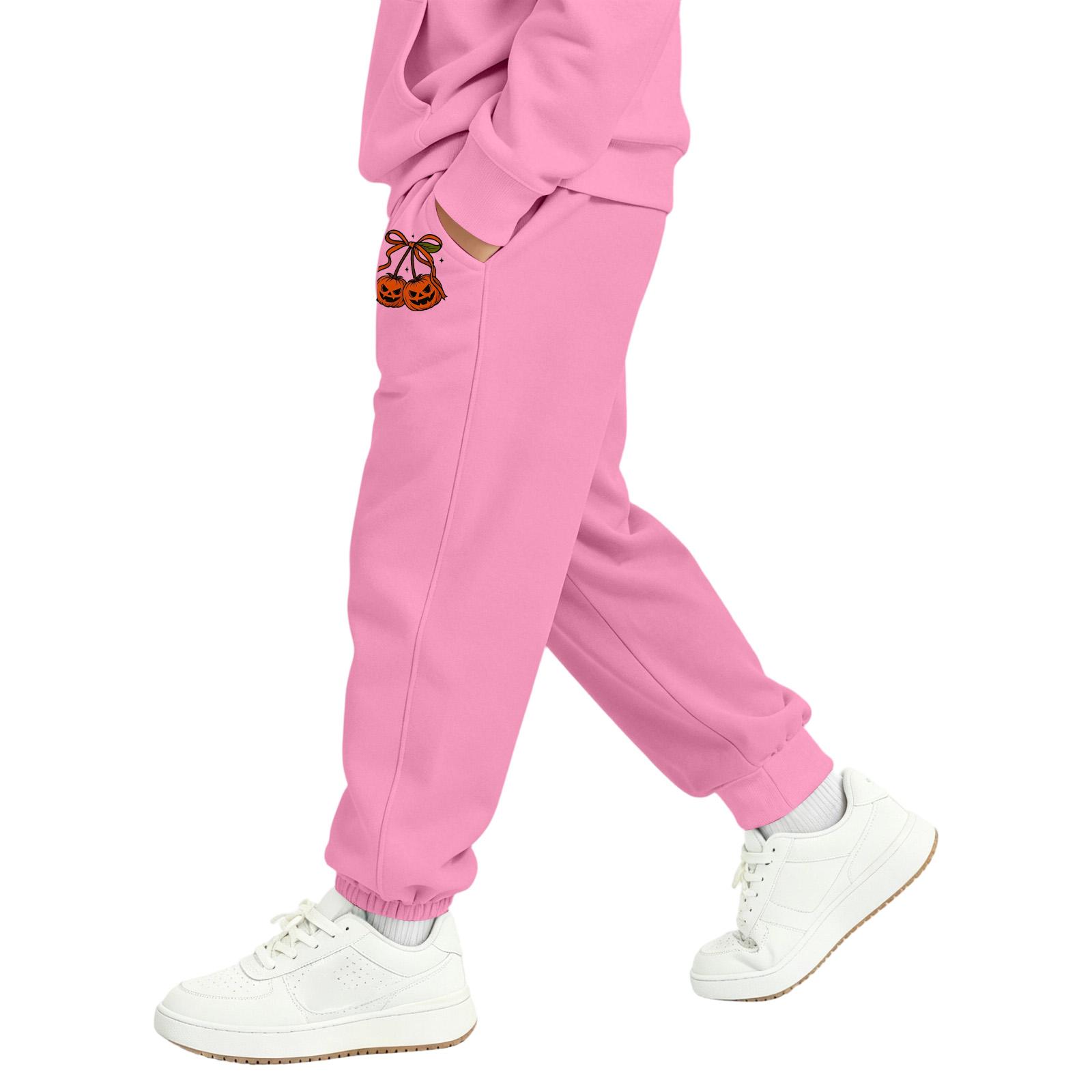 Kids Halloween Print Sweatpants with Pockets for Boys and Girls 120