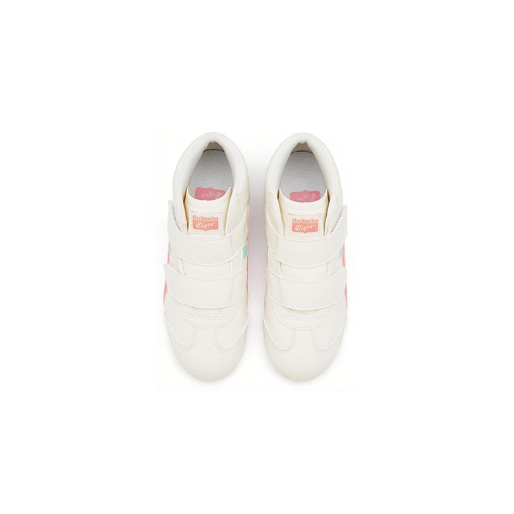Onitsuka Tiger Mexico Mid Runner Non-Slip Shock Absorbing Wear-Resistant Mid-Top Running Shoes Kids Sneakers White 1184A132-103