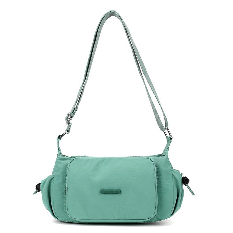 

Простая сумка модная на плечо сумка-мессенджер студенческая повседневная универсальная нейлоновая сумка подмышку бирюзовый зеленый