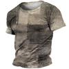 Sommer T Shirt Für Herren 3d Streifen Print Street Vintage Grafik T-Shirts Übergroßen Kurzarm Tops Tees Hemd Männer Kleidung