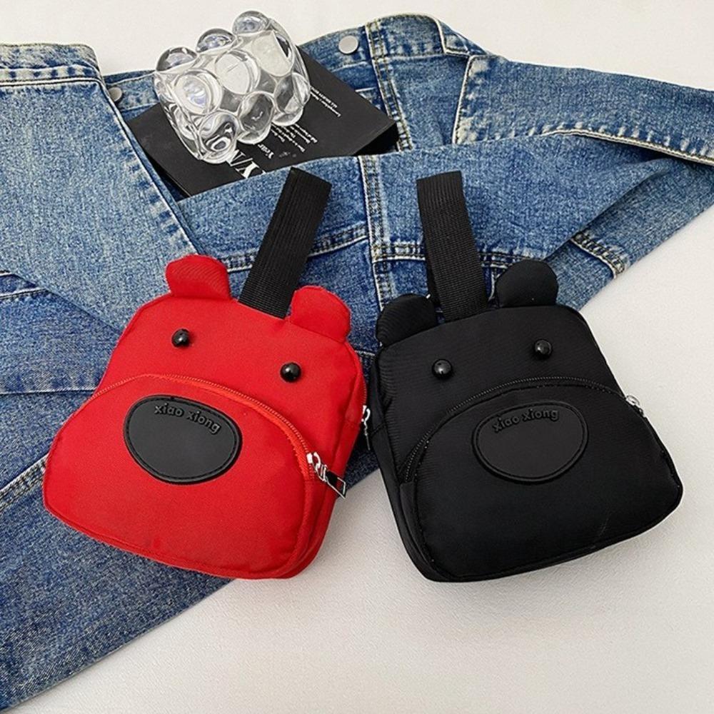 All-match Canvas Handbag Puppy Cartoon Phone Bag Fashion Dog Bucket Bag  Women