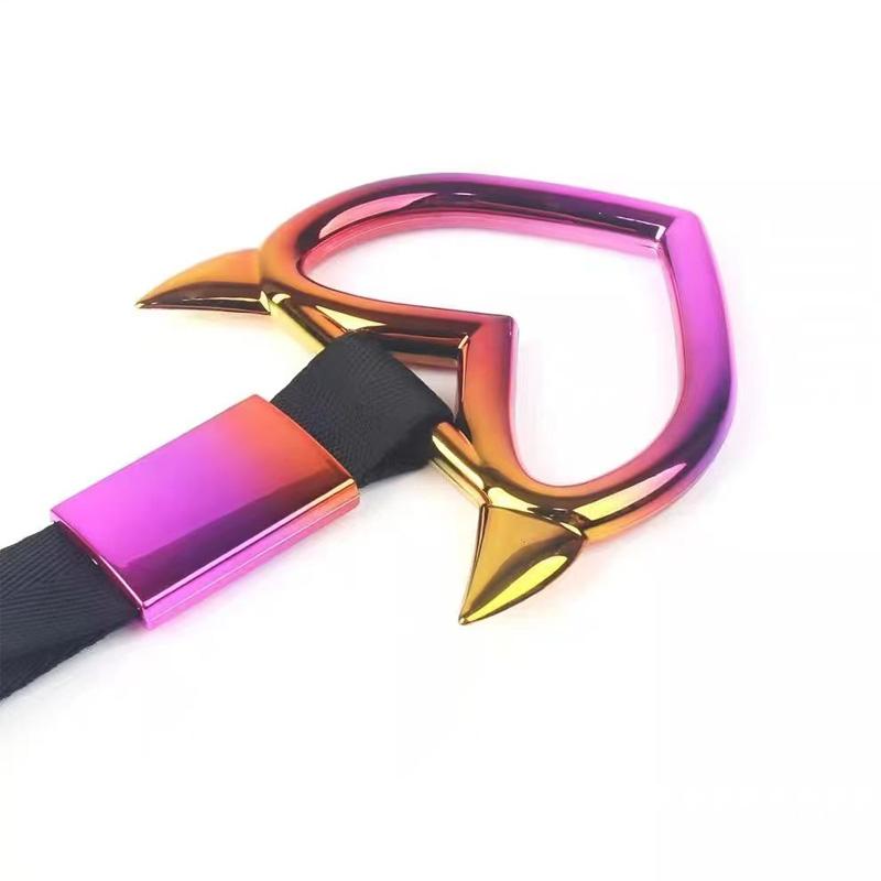 Car Gradient Devil Corner Love Ring Car Interior and Exterior Modification Armrest Ring Car Rear Exhaust Pipe Decoration Ring Pe