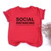 Social Distancing Letter Women Summer T Shirt You Re Too Close Funny Print Casual Tees Tops