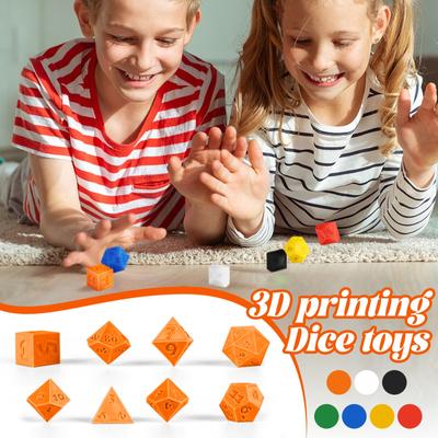 3D Printing TRPG Dice 3D Printing Toy Adult Children's Toy Mysterious TRPG Dice Toy