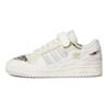 adidas Forum 84 Low White Snakeskin Unisex Sneakers Cream Cloud-White Orbit-Grey FZ6292