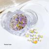 Mermaid Iridescent Nail Art Beads - Glass Rhinestone Half-Rounds for DIY Nail Decoration