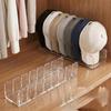 Acrylic Cap Storage Rack with Slots Baseball Cap Display Stand Cap Storage Container Household Storage Organization for Bedroom