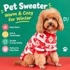 Coral Velvet Plush Dog Vest Thickened Dog Winter Sweater  For Small Medium Dog