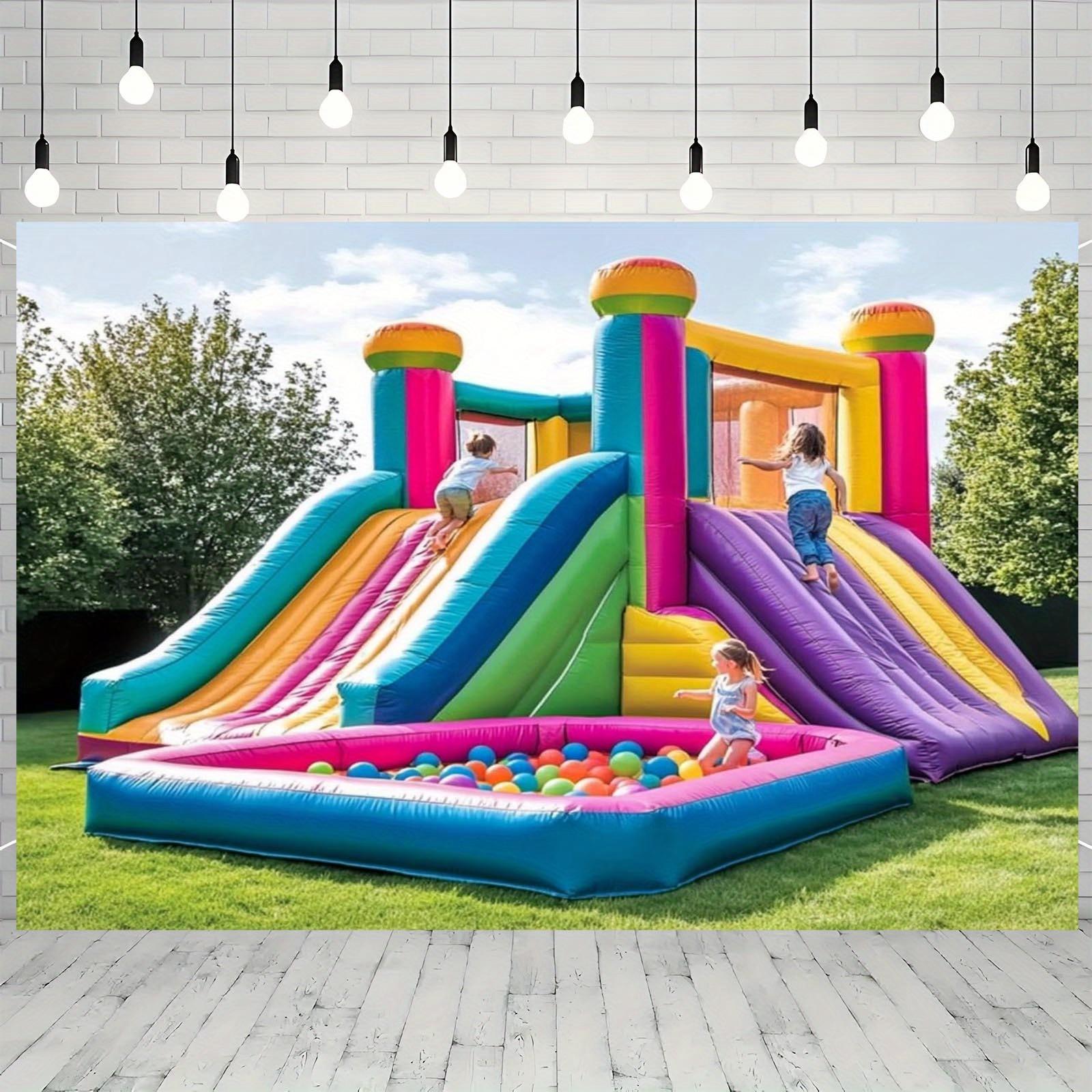 1pc lively inflatable playground trampoline background