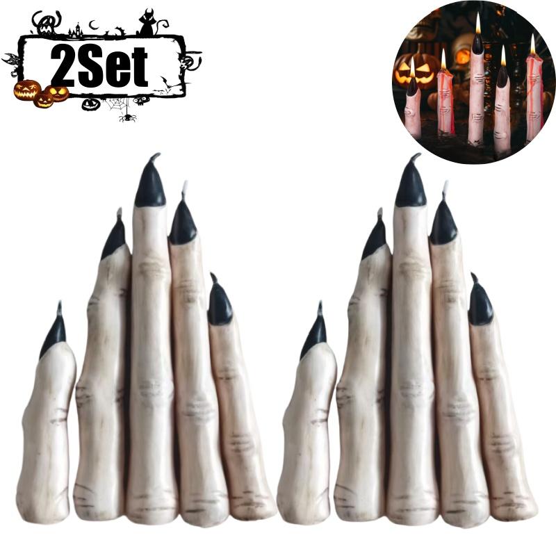 Halloween Party Decoration Zombie Hand Gory Bleeding Soy Wax Candle Skull Scented Spooky Halloween Decorative Candle