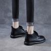 Autumn and Winter New Leather Single Boots Women's Casual 100 Retro Short Boots Soft Bottom Flat Bottom Boots Lace Up First Layer Cowhide