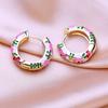 KNIKOO Round Clip Earrings For Women Fashion Hoop Earrings Jewerly For Wedding Party Gifts Earrings
