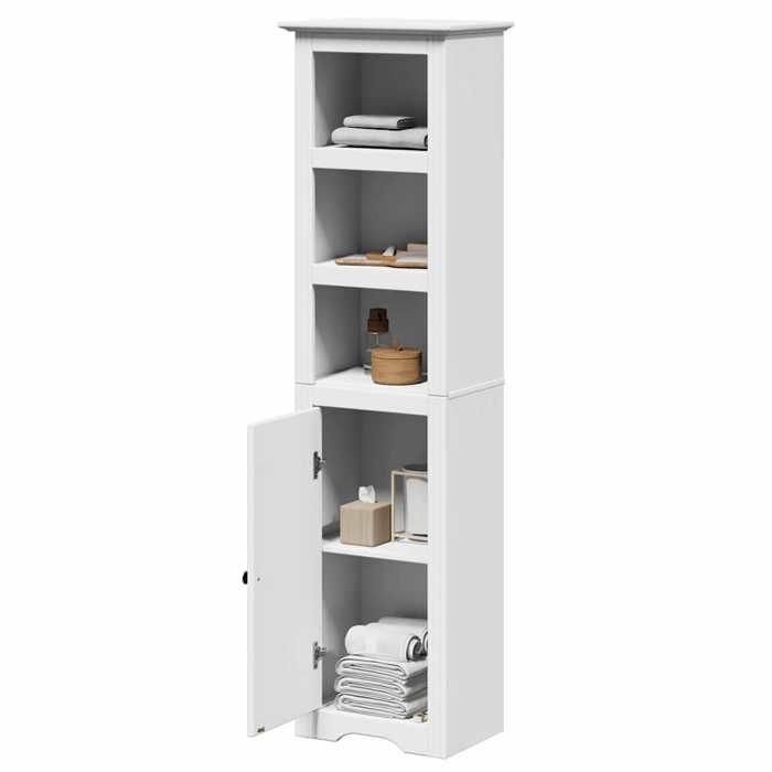 VidaXL Armoire de salle de bain BODO blanc 44x30x160 cm, armoire de rangement de salle de bain, placard de salle de bain, 4016860