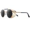 NEW Round Steampunk Sunglasses Men Women Fashion Metal Glasses Brand Design Vintage Sunglasses High Quality UV400