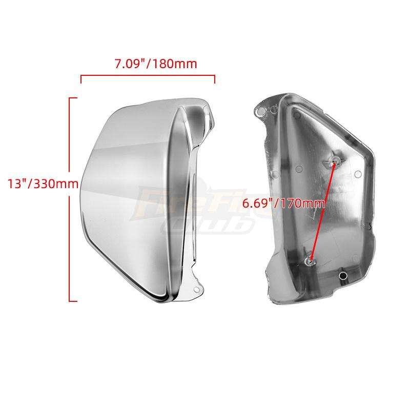 Links Rechts Seite ABS Batterie Verkleidung Abdeckung Schutz Chrom Motorrad Zubehör Für Honda Magna VF750 VF750C 1994-2004