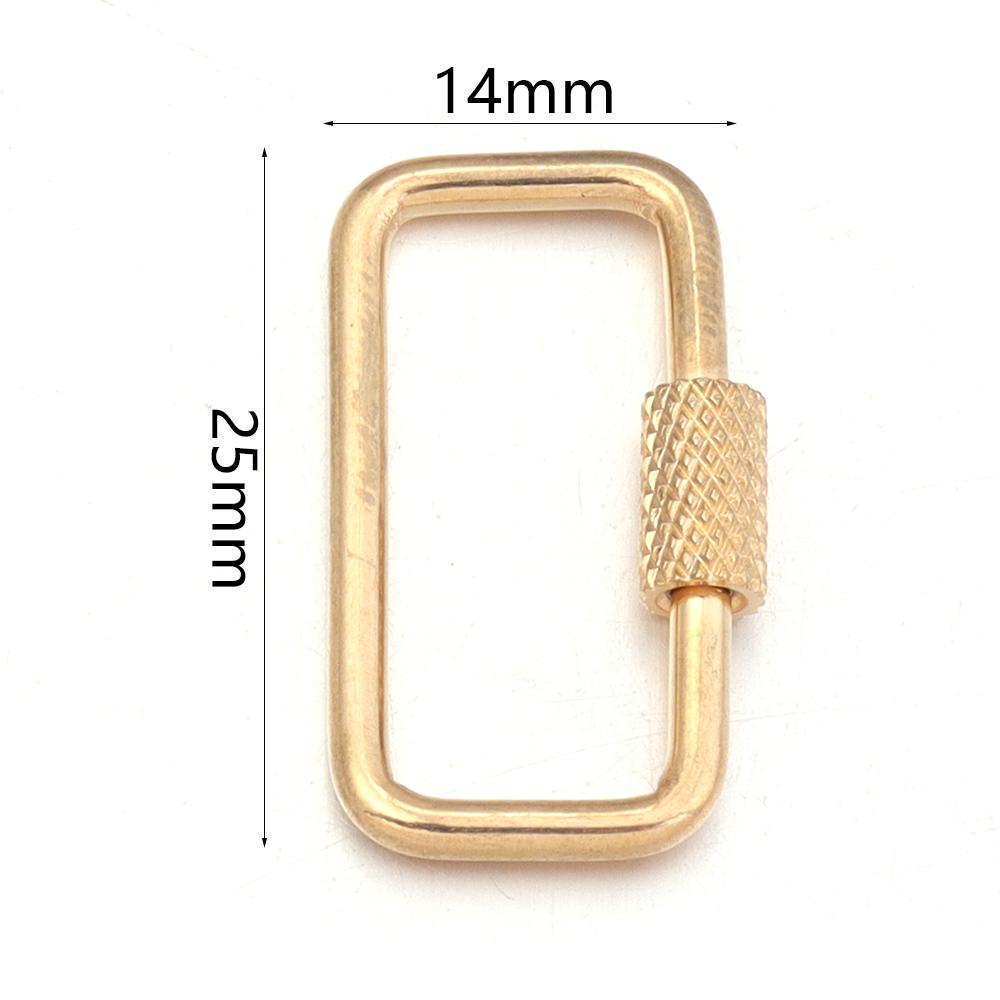 2pcs/lot Stainless Steel Screw Clasps Oval Heart Shape Carabiner Lock Clasp For Jewelry Connector Fastener DIY Keychain Supplies