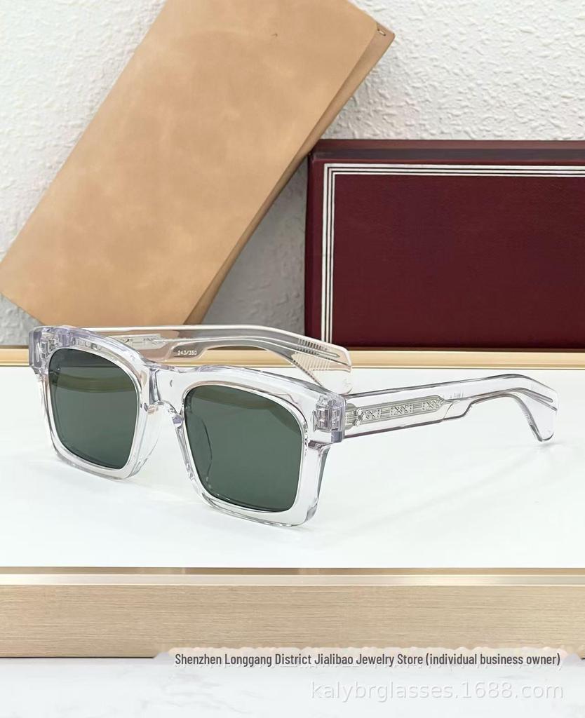 JACQ JMM KAINE Retro Square Frame Unisex Sunglasses