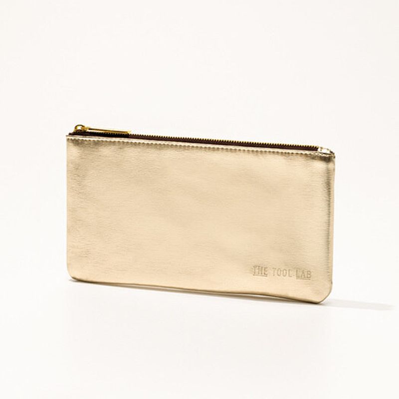 [Дорожная косметичка] The Tool Lab 902 Светло-золотая косметичка Средняя