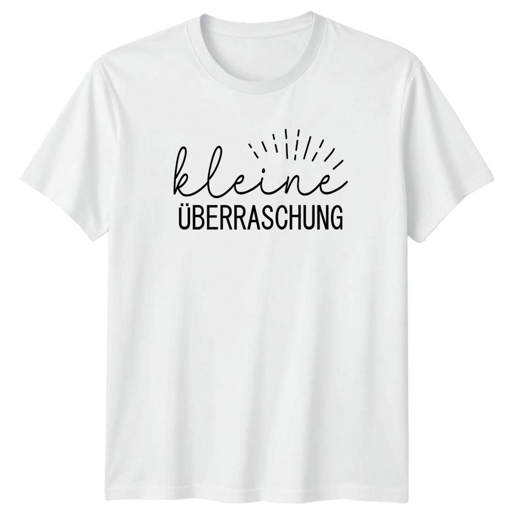 Kleine berraschung TShirt Baby AnnounceUnisext GerUnisex Sayings Birthday S