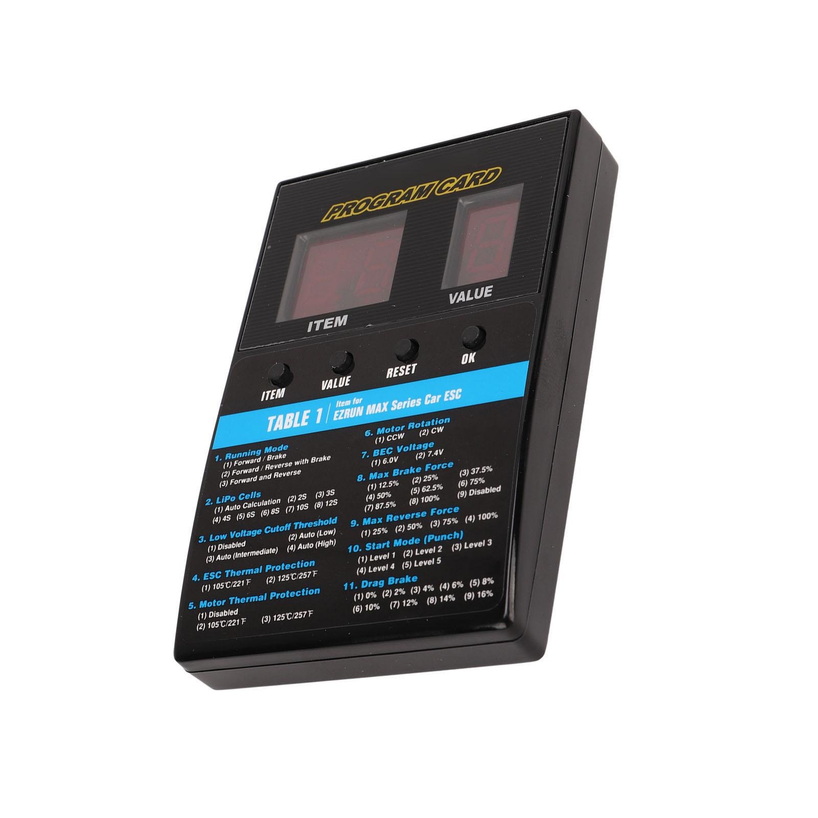 

LED Program Card Box Brushless Universal ESC Programming Card for RC Boat Car Accessories