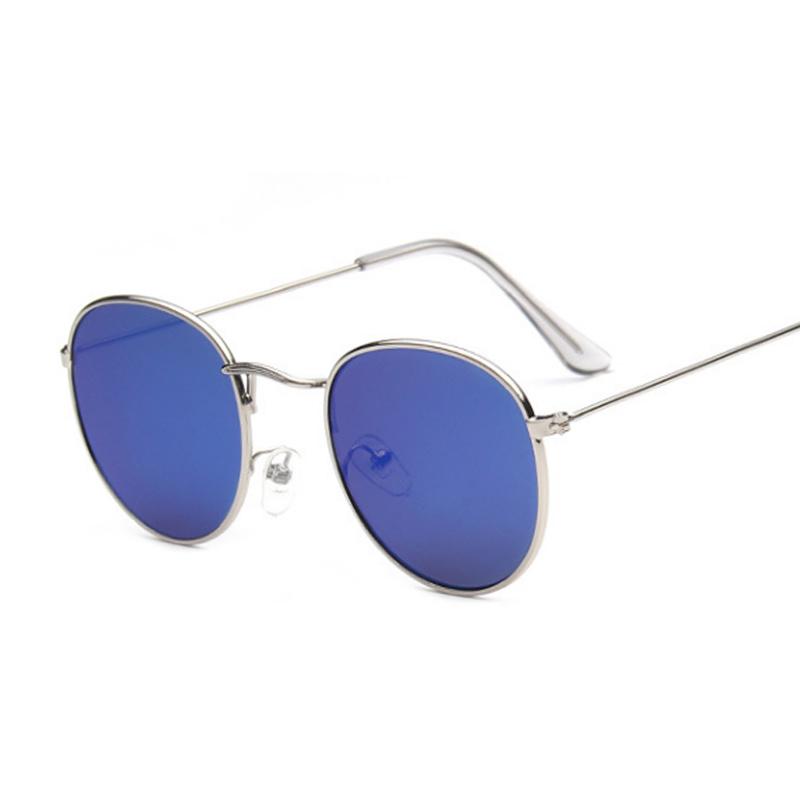 Brand Designer Round Retro Sunglasses Man Classic Vintage Sun Glasses Male Small Frame Metal Outdoor Travel