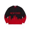 SS20 Week 1 New York Sweater City Pullover Knit Unisex Black Red SUP-SS20-050