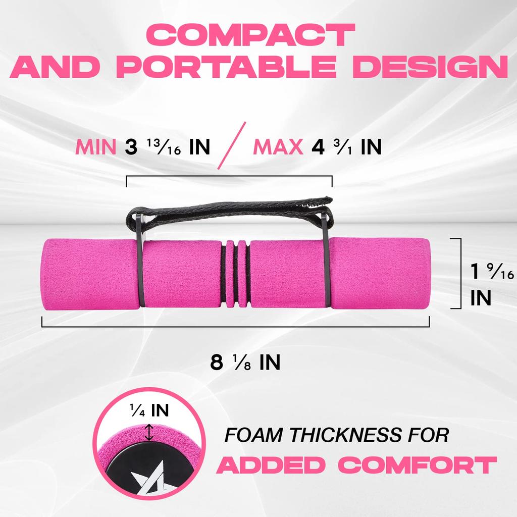 Yes4All Dumbbell Hand Weights, Set of 2, Pink, Adjustable Straps, 0.9kg [Officially Imported from Japan] GW0K