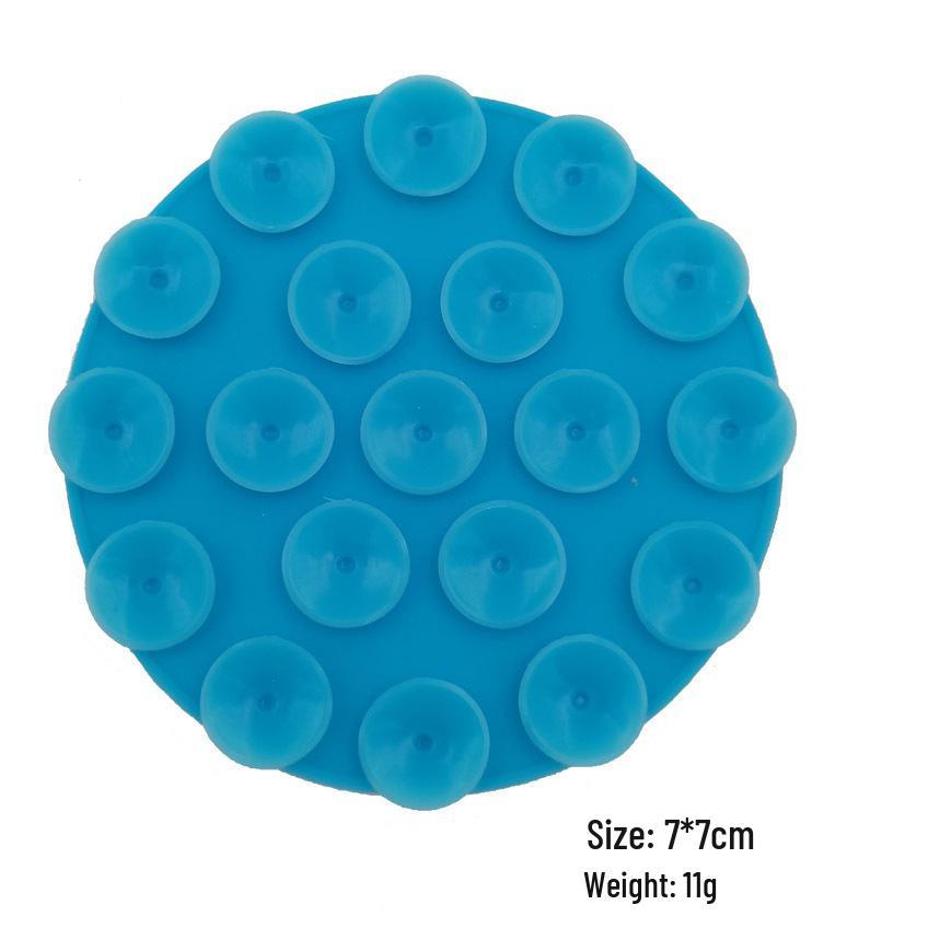 19-Hole Silicone Suction Cup Phone Holder & Power Bank Adhesive Sticker