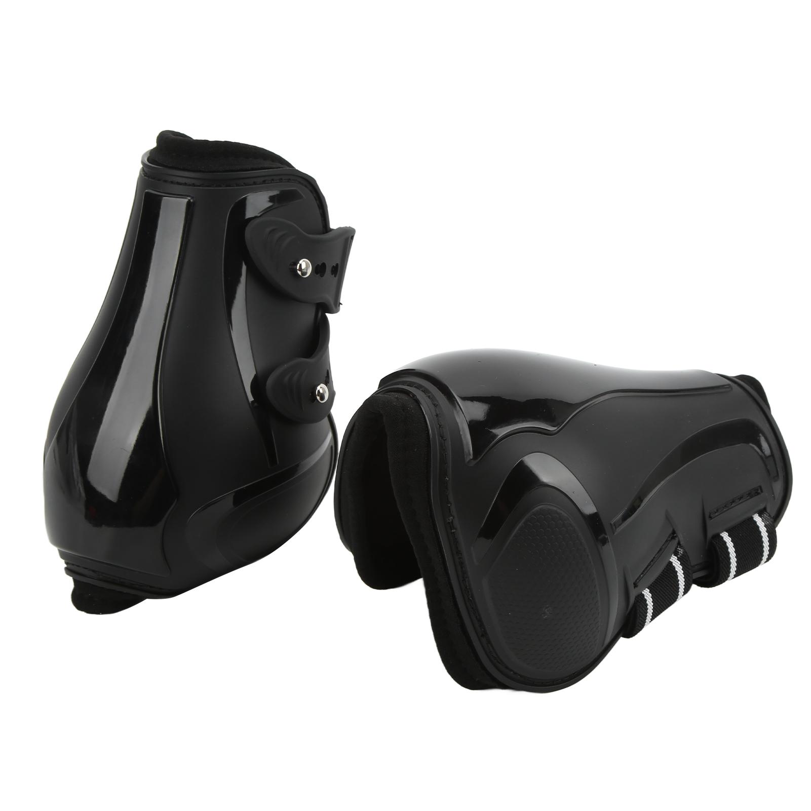 

Набір захисних накладок на сухожилля коня М які, протиковзкі, регульовані, з ПУ-оболонкою, захист сухожиль для коней, Чорні, Задні ноги, М Medium 31.5x15.75in