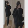 Women's Mid-Length Retro Japanese-Style Knitted Pullover Sweater for Autumn and Winter