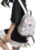 Japanese Style Lightweight Backpack Large Capacity Solid Color Nylon Shoulder Bags Versatile Casual Student Schoolbag Outdoor