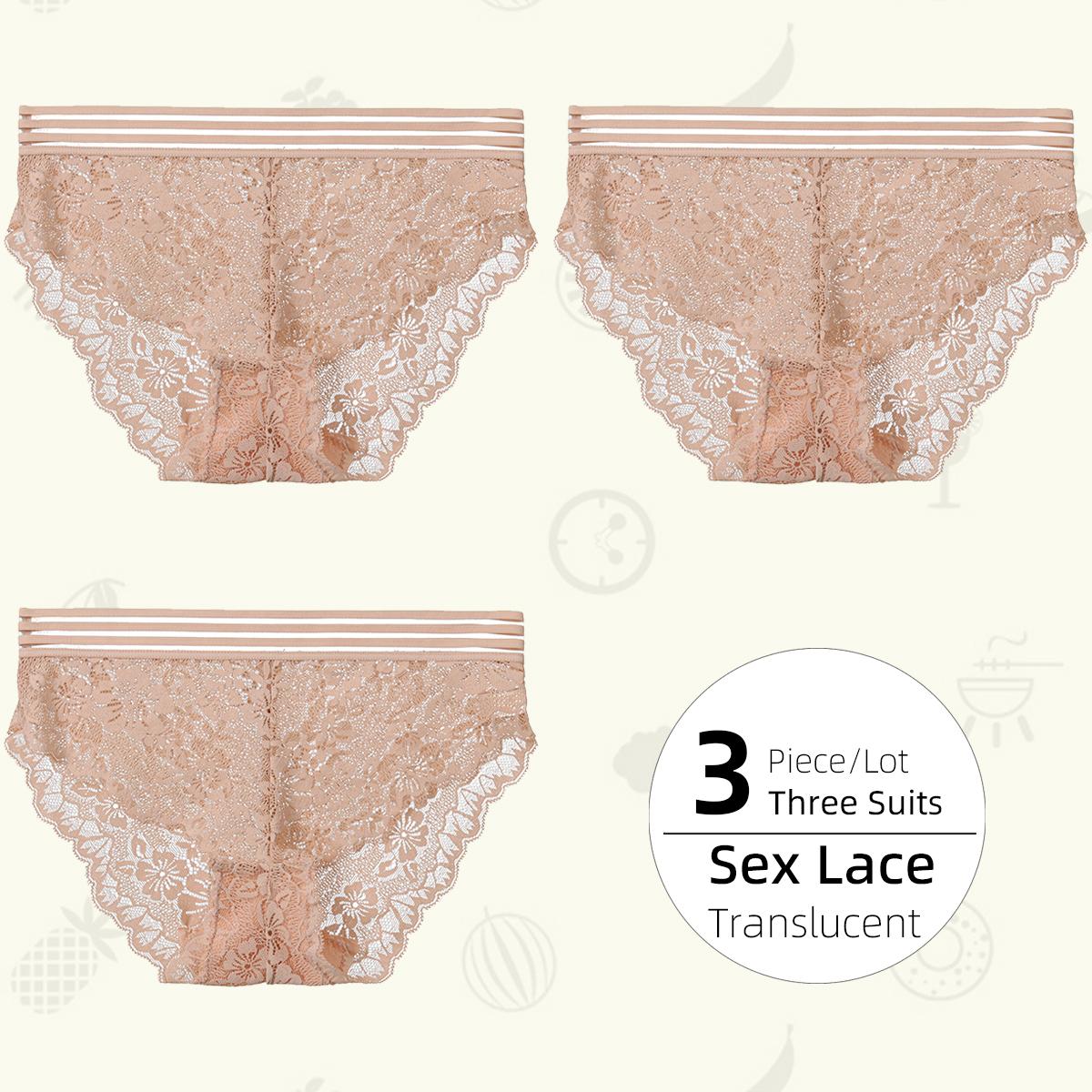 

Мереживні жіночі трусики із середньою талією, сексуальні дихаючі жіночі труси, напівпрозорі жіночі труси XL