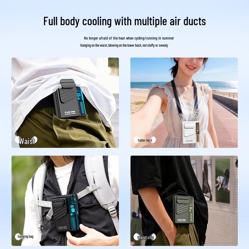 2026 Ultra-Light Portable Waist & Neck Fan with Strong Wind & Long Battery Life