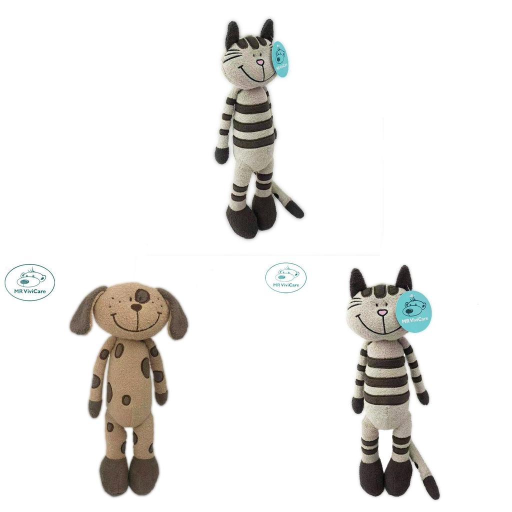 Plüschtier Katze Stofftier mit Polyester-Plüschkörper und PP-Baumwollfüllung für Weihnachtsdekoration Wohndekoration Geschenk